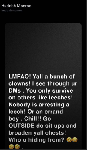 Huddah refers to the smallfish in the industry as "leeches" after the Hushpuppi arrest.
