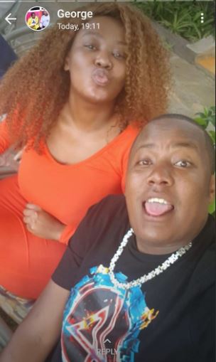 Vera Sidika with George at Naivasha