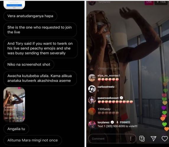More receipts placing Vera Sidika at the "scene of the crime"