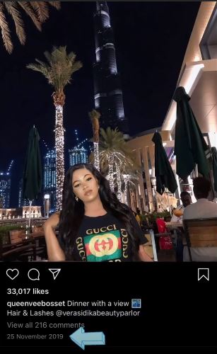 Vera sidika ....still at Burj Khalifa